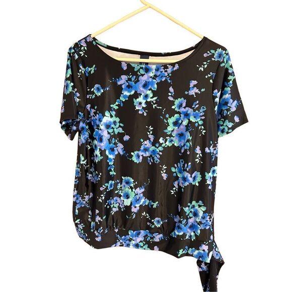 Swimsuits for all Swim Women’s Size 8 Swimsuit Top Only Floral Print Side Tie - Picture 1 of 11